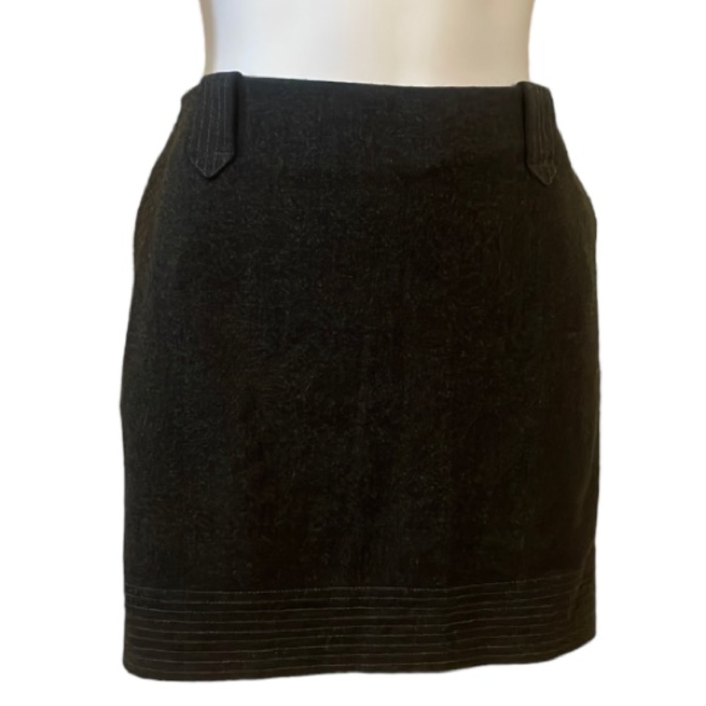 Vince Grey Wool Mix Mini Skirt Size 12